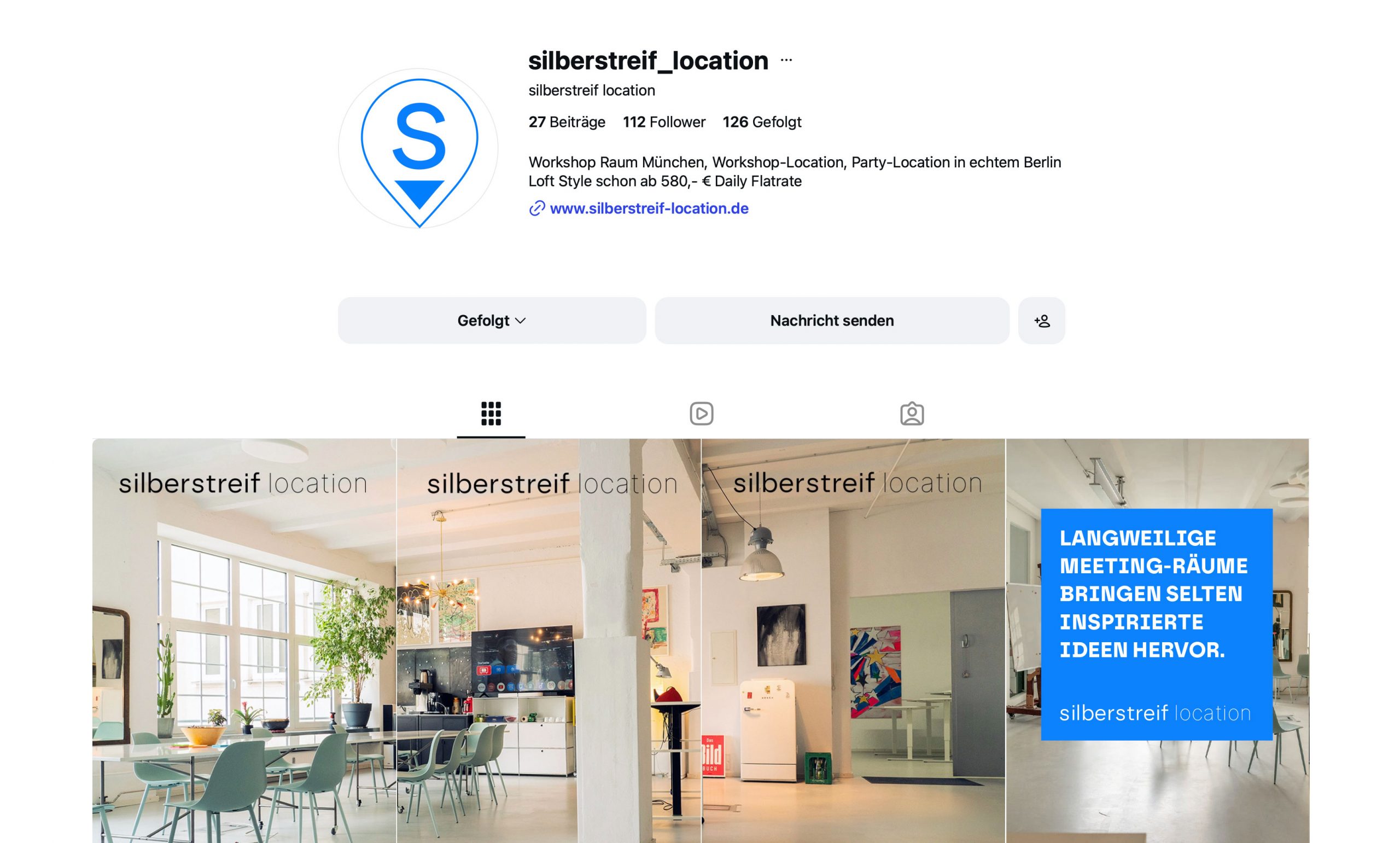 Instagram Silberstreif Location